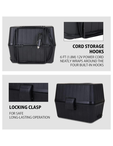 Calentador de Comida Portátil Koolatron 12V 1.5L Negro