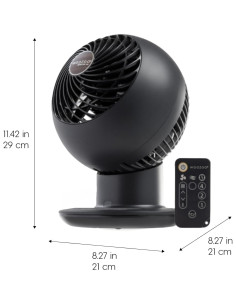 Ventilador Circulador de Aire IRIS USA PCF-SC15 Negro 5 Velocidades 2