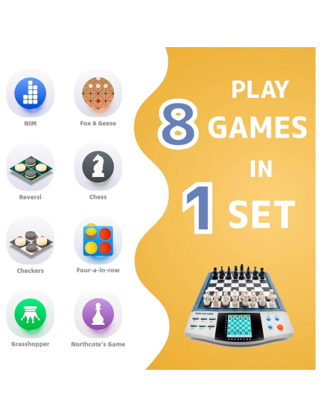 Juego de Ajedrez Electrónico iCore - Tablero con 30 Niveles Juego de Ajedrez Electrónico iCore - Tablero con 30 Niveles