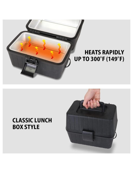 Calentador de Comida Portátil Koolatron 12V 1.5L Negro