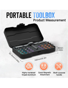 Juego de Destornilladores Magnéticos 24 en 1 Eadwe 2