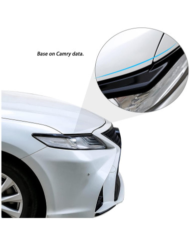 Cubiertas de cejas de faros CKE para Toyota Camry 2018-2024