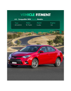 Alerón Trasero SCITOO para Toyota Corolla 2014-2019 Negro 2