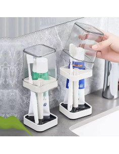 Soporte para Cepillos de Dientes Sexoxo con Taza 3 Compartimentos 2