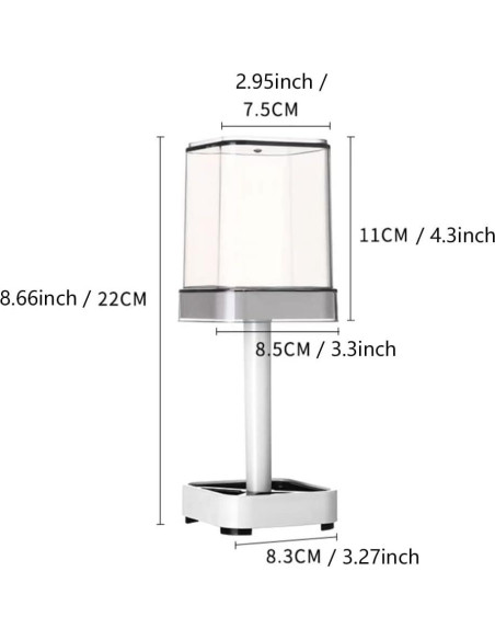 Soporte para Cepillos de Dientes Sexoxo con Taza 3 Compartimentos