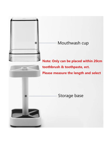 Soporte para Cepillos de Dientes Sexoxo con Taza 3 Compartimentos