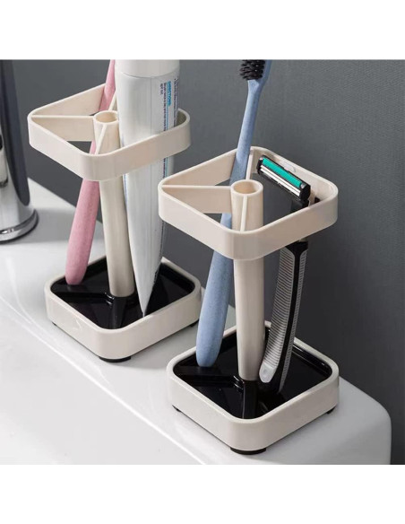 Soporte para Cepillos de Dientes Sexoxo con Taza 3 Compartimentos