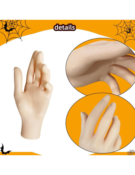 Manos Falsas de Halloween Lodou - 2 Piezas Realistas 20 cm