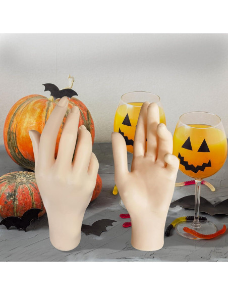 Manos Falsas de Halloween Lodou - 2 Piezas Realistas 20 cm