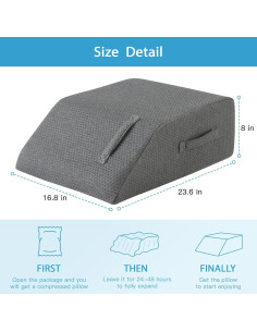 Almohada Elevadora de Piernas MEGCXIT Espuma Viscoelástica 2