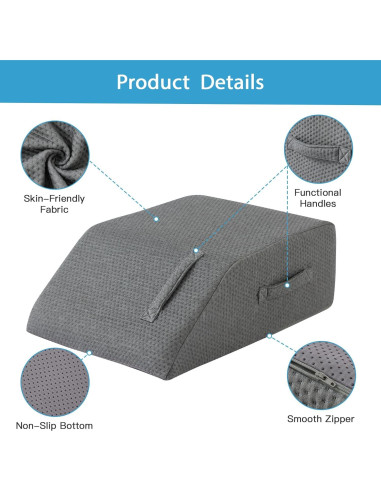 Almohada Elevadora de Piernas MEGCXIT Espuma Viscoelástica