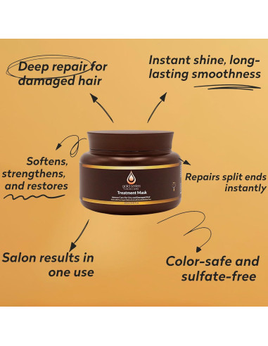 Máscara de Tratamiento Moroccan Gold 239g - Hidratante con Argán