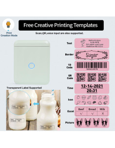 Impresora de Etiquetas Térmica D110-M Bluetooth Portátil Verde 2