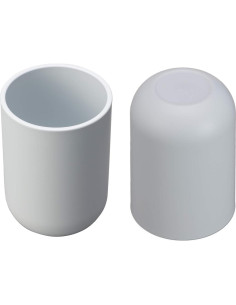 Vaso para Cepillos de Dientes UVIVIU 350ml Gris Azul Plástico 2