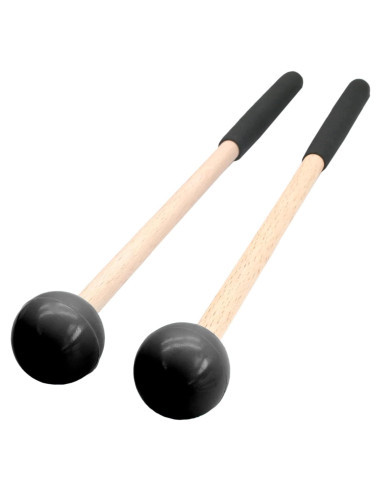 Mallets de Glockenspiel Biaungdo 2 Piezas Goma Madera Negro