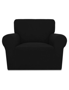 Funda de Sofá PureFit Negra para Silla - Antideslizante y Lavable