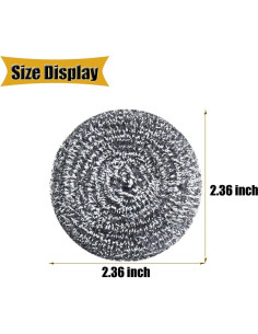 Estropajos de Acero Inoxidable NRDBEEEC 16 Paquetes 30g 2