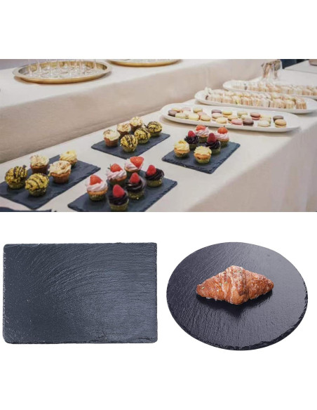 Tabla de Queso de Pizarra Natural Tcrogsciss 30x20 cm