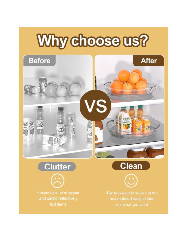 Organizador Lazy Susan 2 Niveles 23.5 cm y 30 cm Incostar