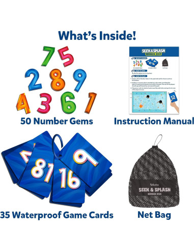 Juego de Buceo Skillmatics Busca y Salpica - 50 Gemas Coloridas