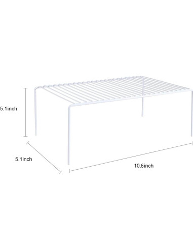 Estante de Almacenamiento Redrubbit 4 Piezas 26.9x13 cm Blanco