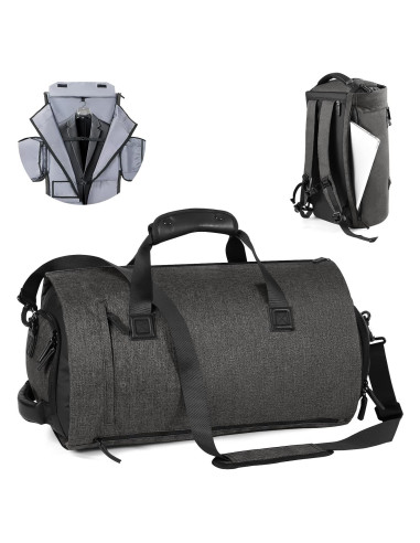 Bolsa de Viaje CONTAIL 45L Unisex con Correa Mochila y Funda Zapatos