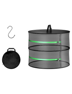 Estante Colgante para Secar Hierbas YSSOA 2 Capas 61 cm