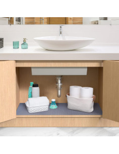 Tapete Impermeable Con-Tact 61x122 cm para Fregadero Azul 2