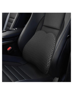 Cojín Lumbar LARROUS Espuma Viscoelástica Negro 43x34 cm