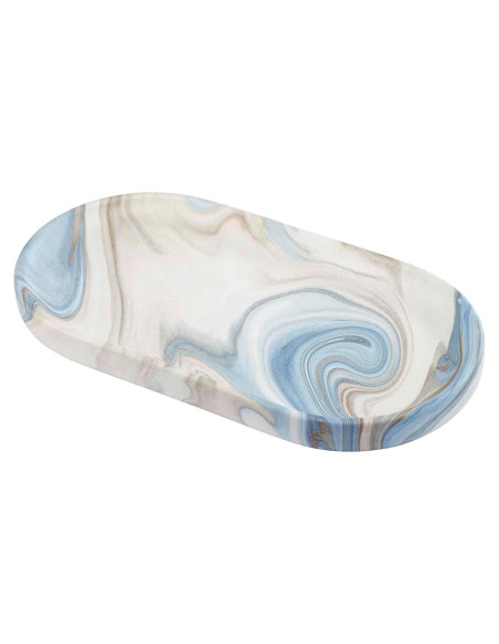 Bandeja de tocador Avanti Linens Waves Azul 26.4x2.5cm