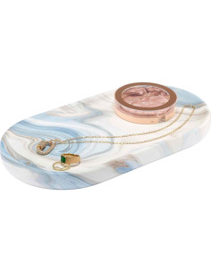 Bandeja de tocador Avanti Linens Waves Azul 26.4x2.5cm 2