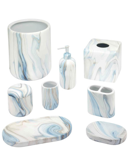 Bandeja de tocador Avanti Linens Waves Azul 26.4x2.5cm