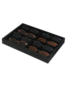 Organizador de Gafas Julysky Negro con 8 Compartimentos