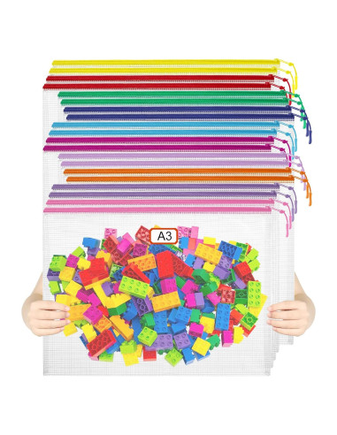 20 Bolsas de Malla con Cremallera YOPCDJ A3 43.2x30.5 cm