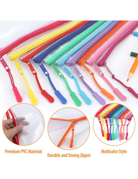 20 Bolsas de Malla con Cremallera YOPCDJ A3 43.2x30.5 cm