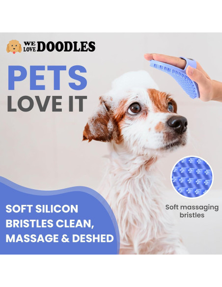 Cepillo de Baño para Perros We Love Doodles - 2 Pack