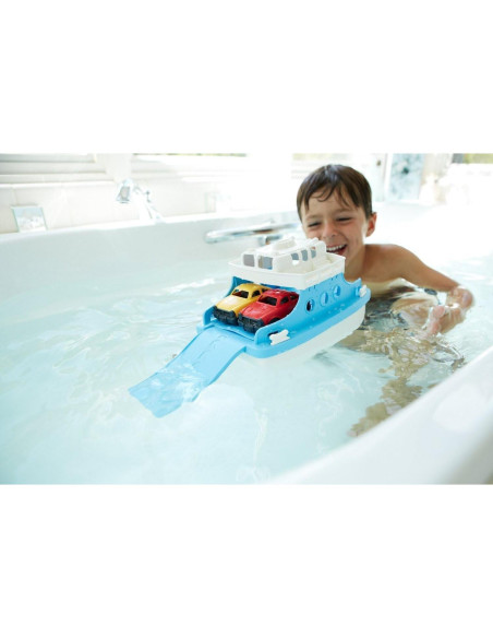 Barco de Ferry Green Toys con 2 Mini Coches - Juguete Ecológico