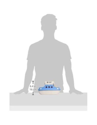Barco de Ferry Green Toys con 2 Mini Coches - Juguete Ecológico