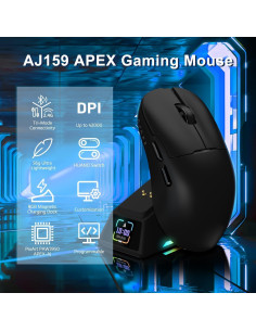 Ratón Inalámbrico A.JAZZ AJ159APEX 56g 42000DPI RGB para Gaming 2