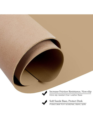 Alfombrilla de Escritorio Antideslizante Boutilon Beige 61x35.5cm