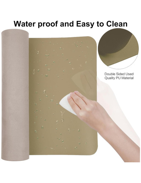 Alfombrilla de Escritorio Antideslizante Boutilon Beige 61x35.5cm