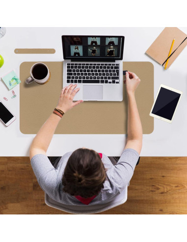 Alfombrilla de Escritorio Antideslizante Boutilon Beige 61x35.5cm