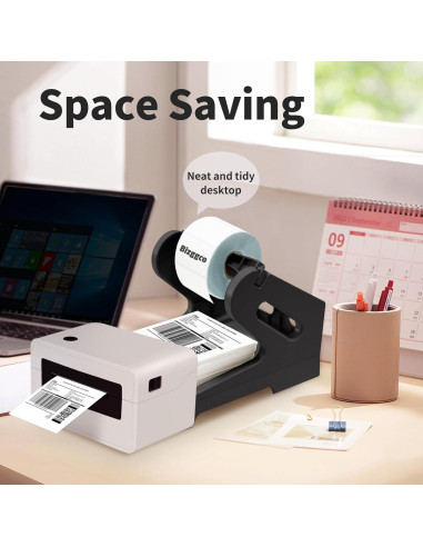 Soporte de Etiquetas Térmicas Bizggco BG-L01 Negro 20.32x13.97x15.24cm