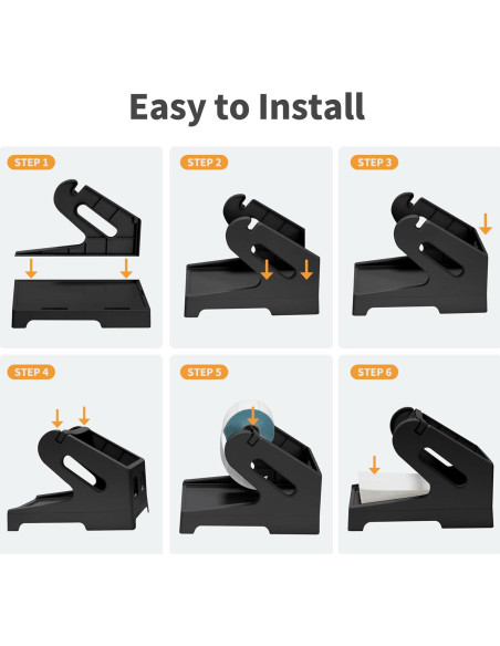 Soporte de Etiquetas Térmicas Bizggco BG-L01 Negro 20.32x13.97x15.24cm