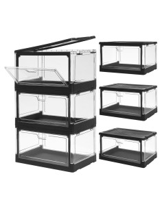 Paquete de 3 Cajas de Almacenamiento Apilables HYBRIDEAS 24L