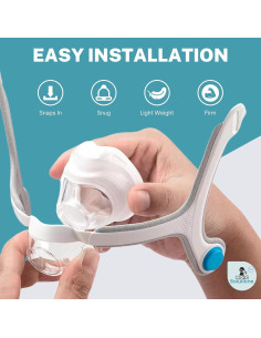 Cojín de Reemplazo N20 CPAP AirFit/AirTouch Mediano - Silicona Suave 2