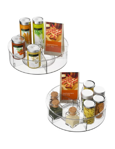 Plato Giratorio Lazy Susan Slideep 29.2 cm - 2 Piezas