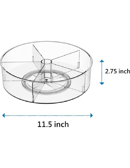 Plato Giratorio Lazy Susan Slideep 29.2 cm - 2 Piezas