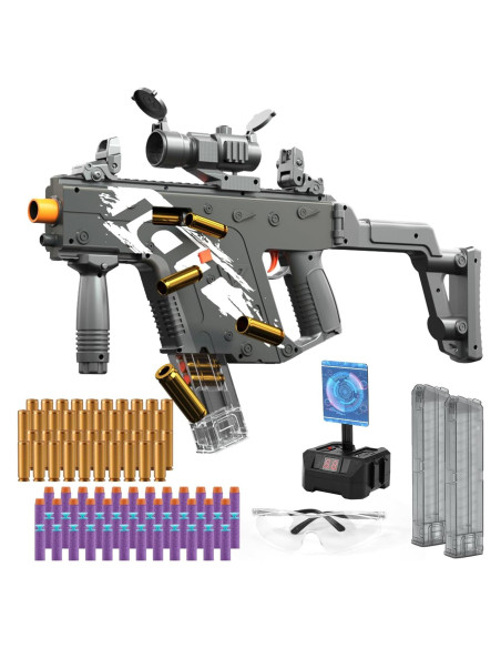 Pistola de Juguete Automática VELIYAKA con 100 Dardos y Objetivo