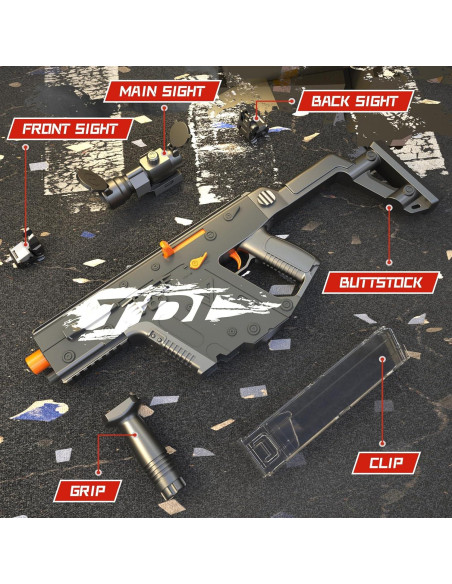 Pistola de Juguete Automática VELIYAKA con 100 Dardos y Objetivo